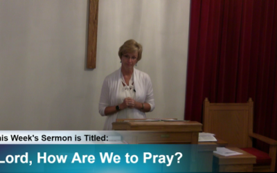 Sermon “Lord, How Are We to Pray?”