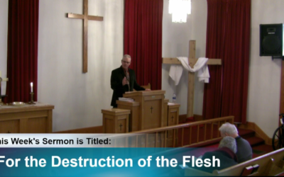 Sermon – “For the Destruction of the Flesh”